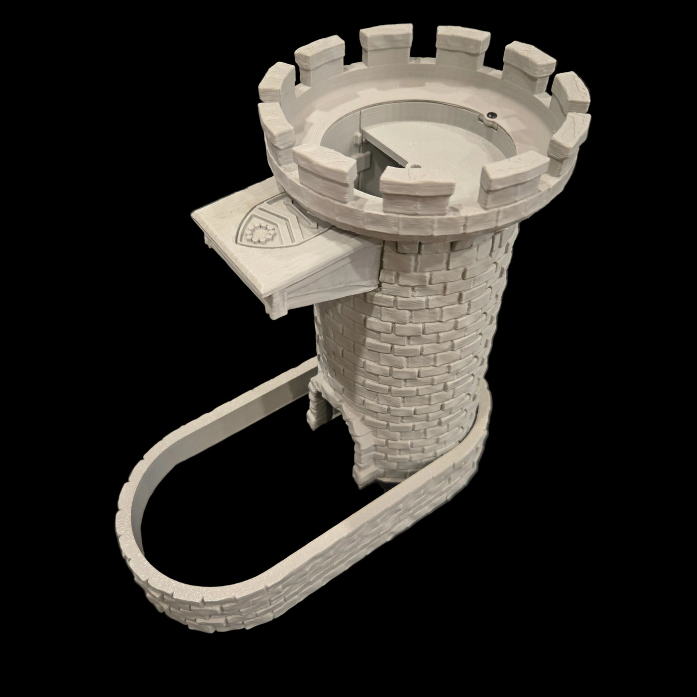Vision Dice Tower prototype shown from above