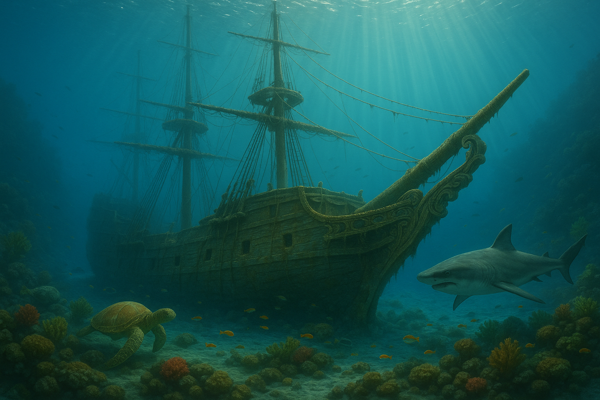 The Sunken Merchant Ship